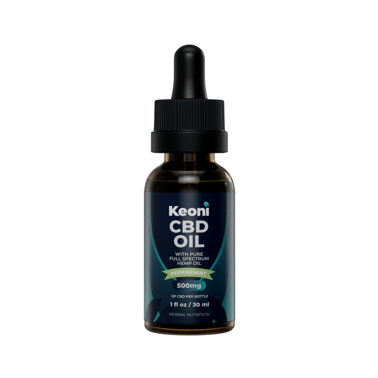 Keoni CBD Hemp Oil Herbal Drops 500mg